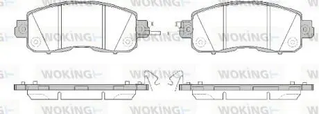 Колодки гальмівні дискові Nissan Teana Altima 13> / Leaf 10> / перед (P14173.04 WOKING P1417304