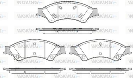 Колодки гальмівні WOKING P14243.02