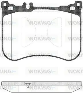 Колодки гальмівний диск. перед. (Remsa) Mercedes-benz S-class 2.1 13-,Mercedes-benz S-class 3.0 13- WOKING P14343.00