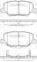 Колодки тормозные диск. задн. (Remsa) Citroen C4 aircross 1.6 10-,Citroen C4 aircross 1.8 10- WOKING P14363.02 (фото 1)