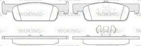 Колодки гальмівний диск. перед. (Remsa) Dacia Logan ii 0.9 12-,Dacia Logan ii 1.2 12- WOKING P14403.00