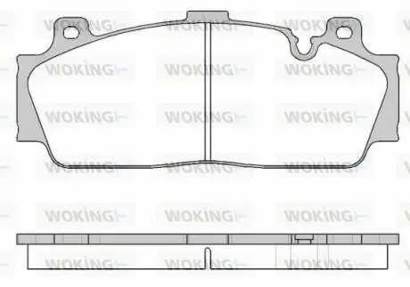 Колодки тормозные WOKING P14433.10