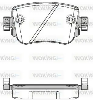 Гальмівні колодки зад. Octavia III/Sharan/Audi Q3 12- (TRW) WOKING P14493.08