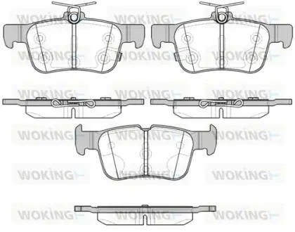 Гальмівні колодки Focus/Kuga/Mondeo 12- WOKING P14513.12