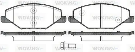 Гальмівні колодки WOKING P14533.00