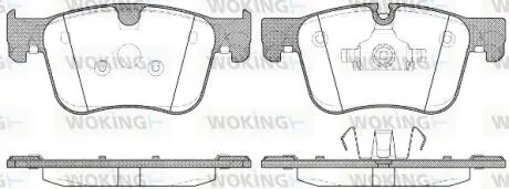 Гальмівні колодки WOKING P1460300