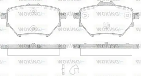 Гальмівні колодки WOKING P1462300