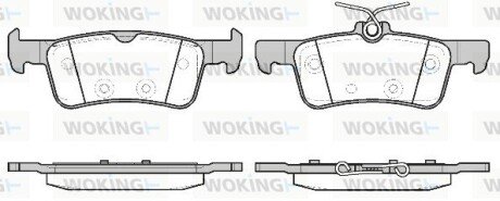 Колодки гальмівні WOKING P14633.20