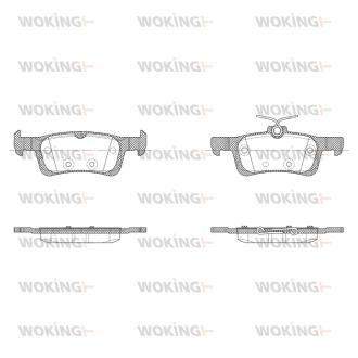 Колодки тормозные WOKING P14633.30