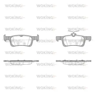 Колодки тормозные WOKING P14633.30