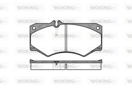 Гальмівні колодки WOKING P1473.30