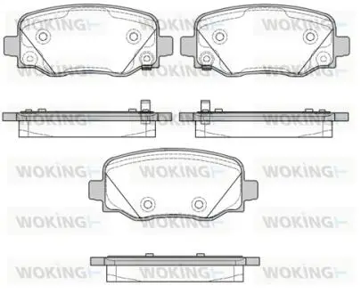Колодки тормозные WOKING P14783.02