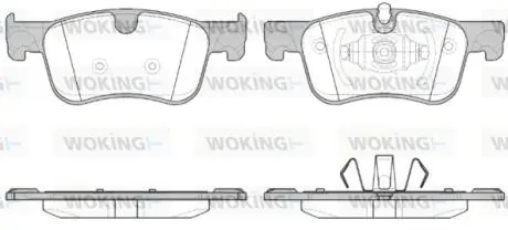 Колодки тормозные диск. перед. (Remsa) PSA C4 Picasso Grand Picasso 13> (P14803.00) WOKING P1480300