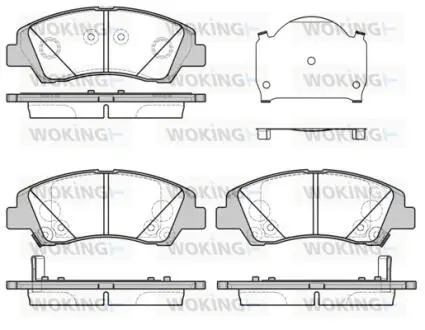 Гальмівні колодки перед. Hyundai i10 1.0-1.2 13- WOKING P14833.02