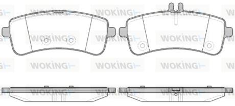 Колодки гальмівні WOKING P14943.00