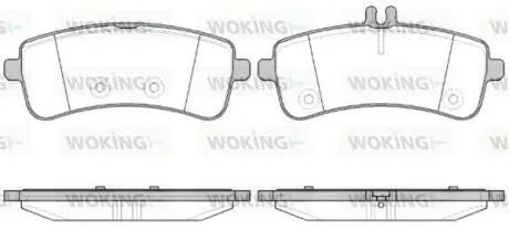 Колодки гальмівні WOKING P14943.00
