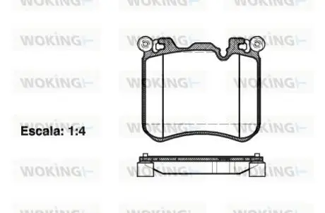 Колодки гальмівні WOKING P15133.00