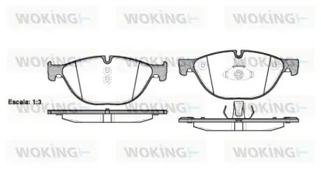 Колодки гальмівний диск. перед. (Remsa) Bmw 5 2.0 09-,Bmw 5 3.0 09-,Bmw 5 4.4 09- WOKING P15143.00
