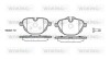 Колодки гальмівний диск. задн. (Remsa) Bmw 5 2.0 03-10,Bmw 5 2.0 09-,Bmw 5 2.5 03-10 WOKING P15213.00 (фото 1)