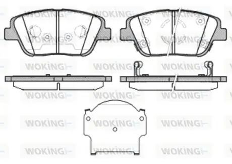 Гальмівні колодки WOKING P15233.02