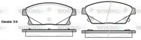 Гальмівні колодки WOKING P15313.02