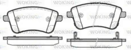 Колодки тормозные диск. перед. (Remsa) Kia Venga 1.4 10-,Kia Venga 1.6 10- WOKING P15353.02
