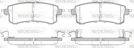 Колодки тормозные диск. задн. (Remsa) Infiniti Qx56 5.6 10-,Nissan Patrol vi 5.6 10- WOKING P15473.02