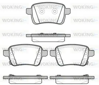 Колодки гальмівні WOKING P15503.22
