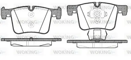 Колодки гальмівний диск. перед. (Remsa) Bmw 1 2.0 10-,Bmw 1 2.0 11-,Bmw 2 2.0 13- WOKING P15573.00