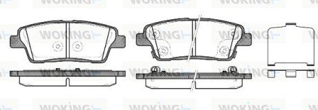 Колодки гальмівні WOKING P15583.02