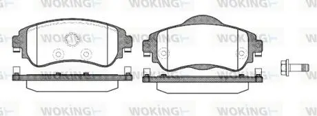 Тормозные колодки перед. C4/DS4 (10-21) WOKING P15643.08