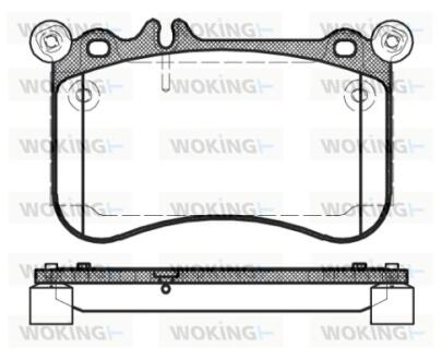 Колодки гальмівні WOKING P15653.00