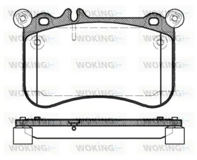 Колодки гальмівні WOKING P15653.00