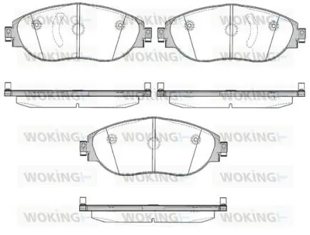 Колодки гальмівні WOKING P15703.00
