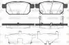 Колодки гальмівний диск. задн. (Remsa) Suzuki Swift iv 1.2 10-,Suzuki Swift iv 1.3 10- WOKING P15713.02 (фото 1)