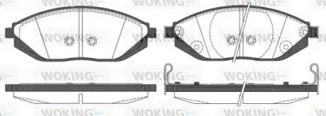 Колодки тормозные диск. перед. (Remsa) Chevrolet Spark 1.0 09-,Chevrolet Spark 1.2 09- WOKING P15723.02