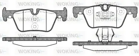 Гальмівні колодки WOKING P15763.00