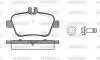 Колодки тормозные дисковые MB A 04&gt;12 13&gt;18 B 11&gt;18 GLA 13&gt; / задн (P15773.00) W WOKING P1577300 (фото 1)