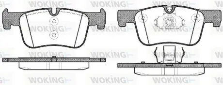 Колодки гальмівні WOKING P15783.00