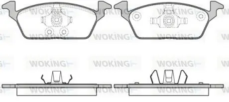 Колодки гальмівні WOKING P16033.00