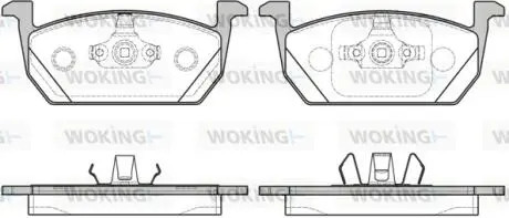 Колодки гальмівні WOKING P16103.00