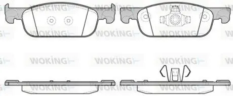 Гальмівні колодки WOKING P1618300