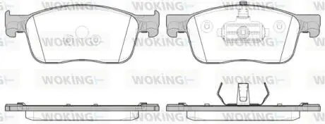 Колодки тормозные диск. перед. (Remsa) Peugeot Expert 1.6 16-,Peugeot Expert 2.0 16- WOKING P16193.00
