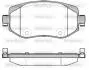 Колодки тормозные диск. перед. (Remsa) Renault Megane IV (P16243.08) WOKING P1624308 (фото 1)