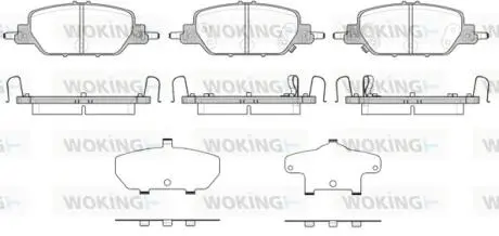 Колодки гальмівні WOKING P16303.02