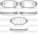 Колодки тормозные дисковые Mazda 3 1,5d 16&gt;19 / задн (P16313.02) WOKING P1631302 (фото 1)