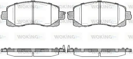 Колодки гальмівні WOKING P16413.04