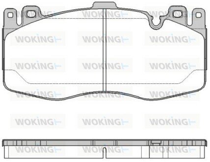 Колодки гальмівні WOKING P16423.00