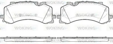Колодки гальмівні WOKING P16443.00