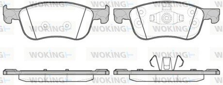 Колодки гальмівні WOKING P16763.00